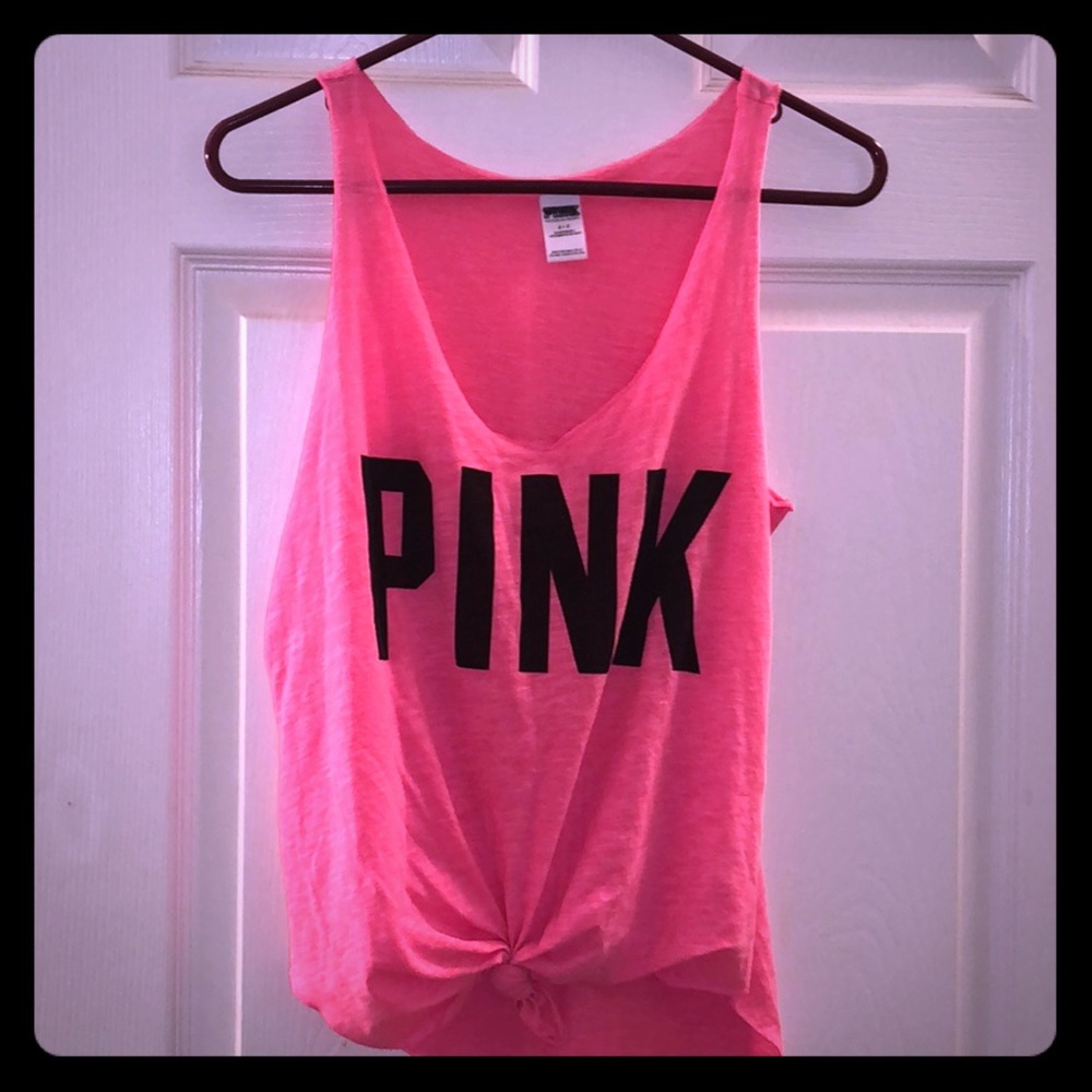 Pink Victoria’s Secret tank top